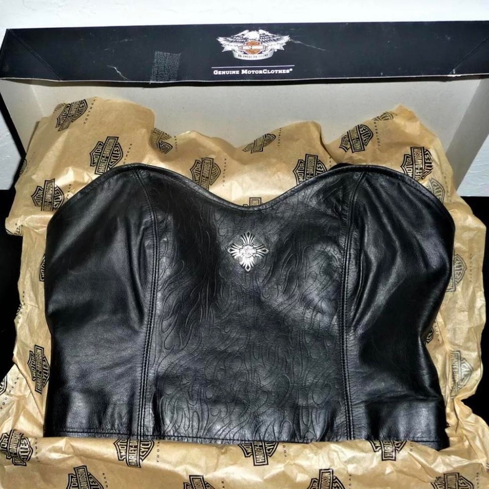 Harley Davidson Leather Bustier